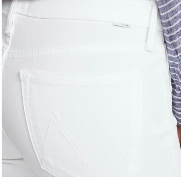 MOTHER The Looker Crop Jeans - Glass Slipper White - Women’s Size 30 - Picture 2 of 11